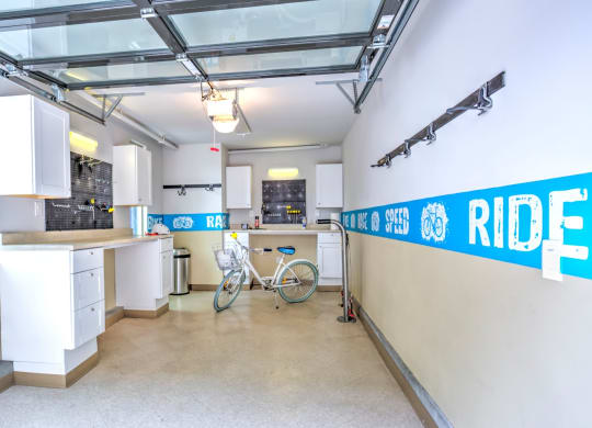 Bike storage at Accent Apartments, Los Angeles, California