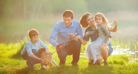 Family in Park at GEORGETOWN PARK, Georgetown, TX, 78628