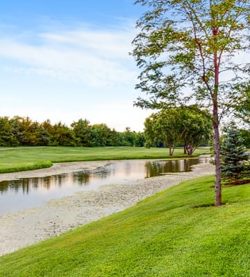 Nature and golf course views at the Villas at Wilderness Ridge