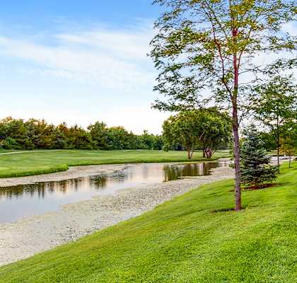 Nature and golf course views at the Villas at Wilderness Ridge