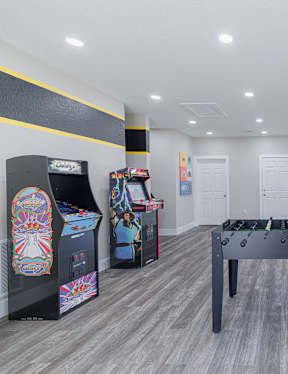 the gym has plenty of cardio equipment and large windows