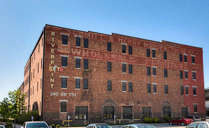 Building Exterior at Riverpoint Lofts, Des Moines Iowa