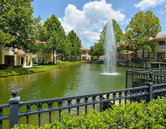 Arbor Lakes Exterior Pond Fountain Sanford Orlando Florida