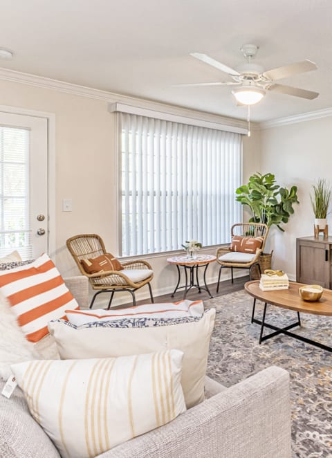 Model Living Room at Alexander at Stonecrest Apartments, Lithonia, GA 30058
