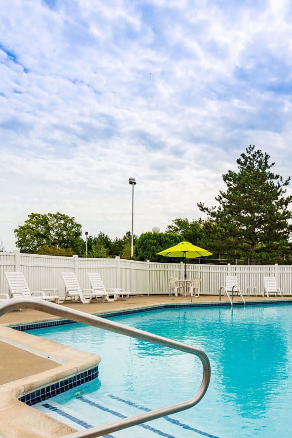 Heated Pool at Three Oaks Apartments, Troy, Michigan