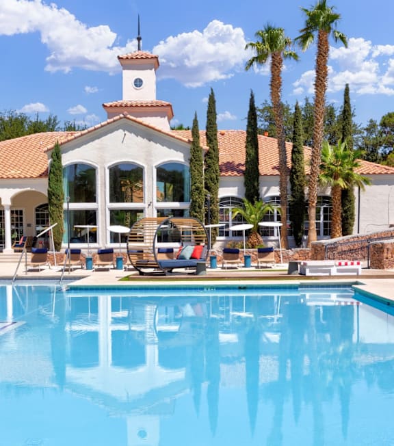 the swimming pool at the resort