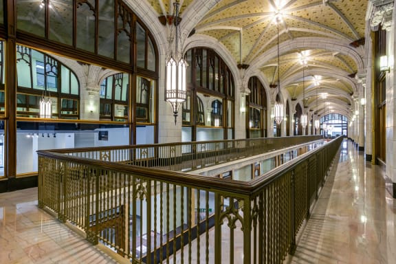 Shopping mall at Arcade Artist Apartments, St Louis, 63101