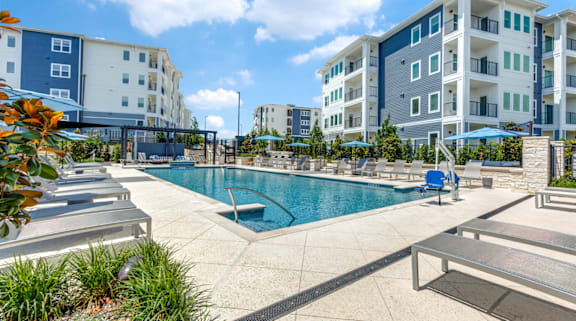 Resort-Style Pool at Ivy Heights Apartments in Austin TX