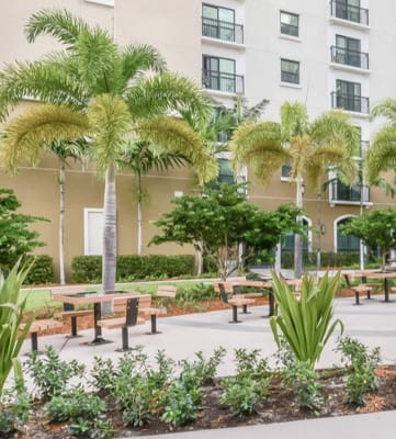 Courtyard at Brownsville Village Apartments in Miami FL