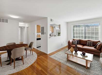 Living room at Patrick Henry Apartments Arlington VA