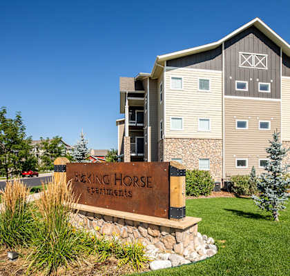 the building in which the apartment is located at Bucking Horse Apartments, Fort Collins, CO, 80525