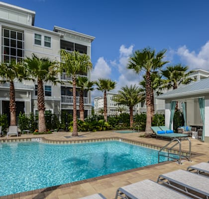 Resort-Style Pool at Epic at Gateway Luxury Apartments in Pinellas Park FL