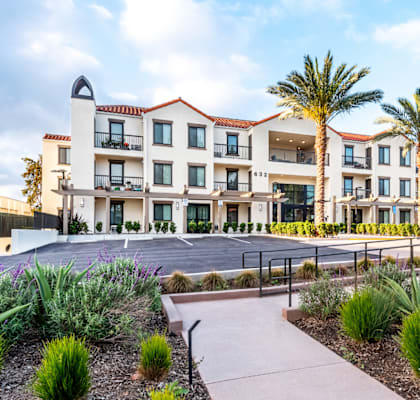 Exteriors at Carson Terrace Senior Apartments in Carson CA