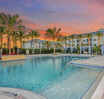 take a dip in our resort style swimming pool at The Gallery at Trinity in New Port Richey, 34655O
