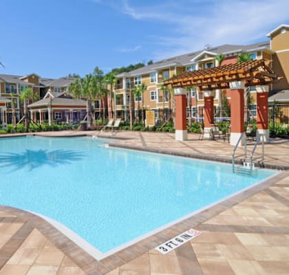 Resort-Style Pool at Grand Reserve Apartments in Zephyrhills, FL