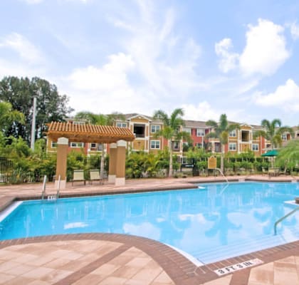Swimming Pool at Booker Creek Apartments in St. Petersburg, FL