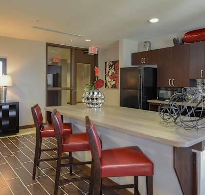 Demo Kitchen at West Brickell Tower Senior Apartments in Miami