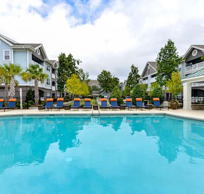 Two Resort-style Swimming Pools With Sundeck And Outdoor Kitchens at The Bluestone Apartments, Bluffton, SC