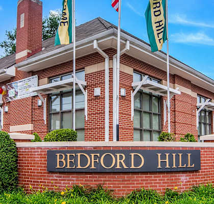 exterior leasing office, Bedford Hill Apartments, Pittsburgh, PA