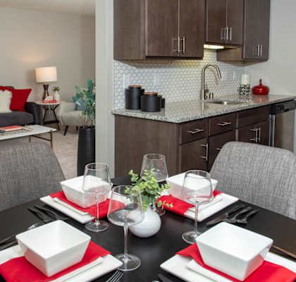Dining Room at Eagan Place Apartments, Eagan, MN