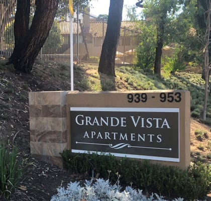 Grande Vista property monument sign.