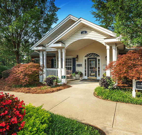 clubhouse exterior and leasing center