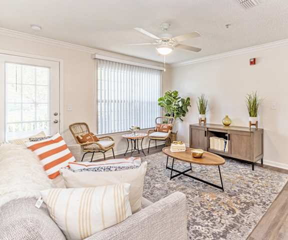 Model Living Room at Alexander at Stonecrest Apartments, Lithonia, GA