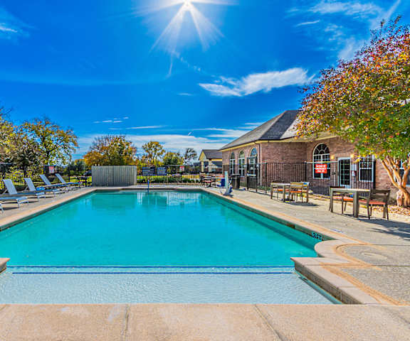 the swimming pool at our apartments