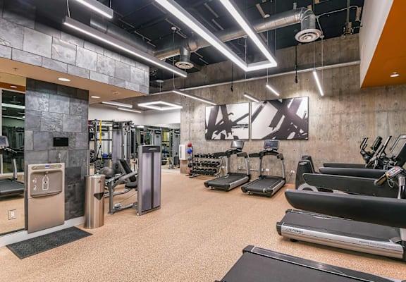 24 Hour Gym at F11 East Village Apartments in Downtown San Diego