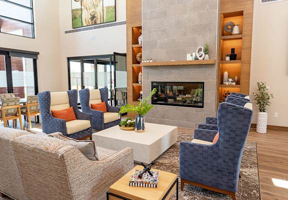 Dominium_Solstice of Mesa_Community Room Fireplace_Main