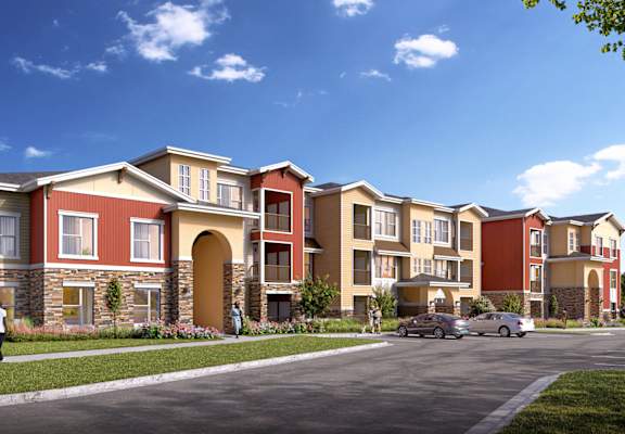 Dominium-South Range Crossings-Exterior Building Rendering