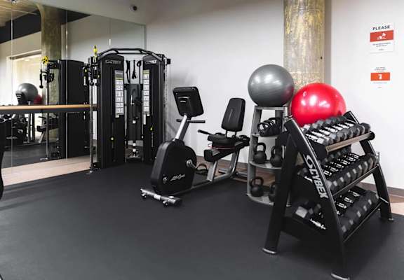 Exercise gym zone at The Assembly, Michigan