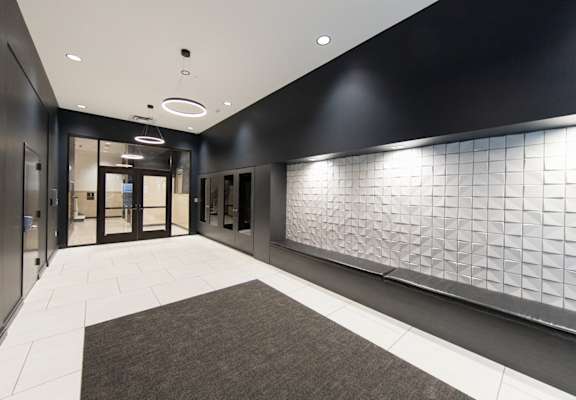 Hall way at 35W, Detroit, Michigan