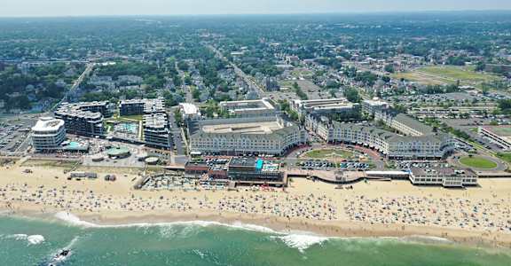 Aerial Beach View at Pier Village Apartments, New Jersey, 07740