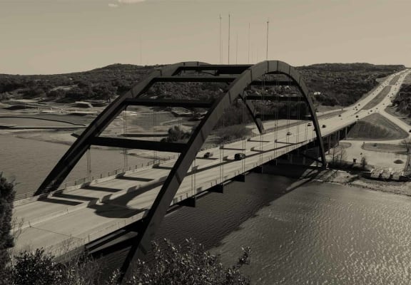 View of bridge over water