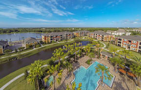 Aerial View at The Sedona Luxury Apartments in Westchase Tampa FL