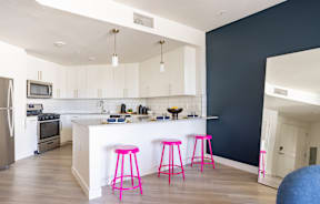 Modern Kitchens at The Chandler NoHo Los Angeles Apartments
