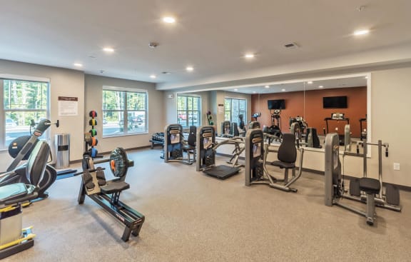 Fitness Center area at Covington Crossings 55+ Senior Living, Georgia, 30014