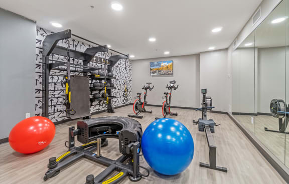 Fitness Center at The Landings at Silver Lake Village, Minnesota, 55421