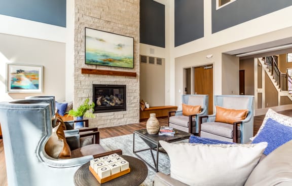 Community Room WIth Sofa at The Legends at Berry 62+ Apartments, St. Paul, Minnesota