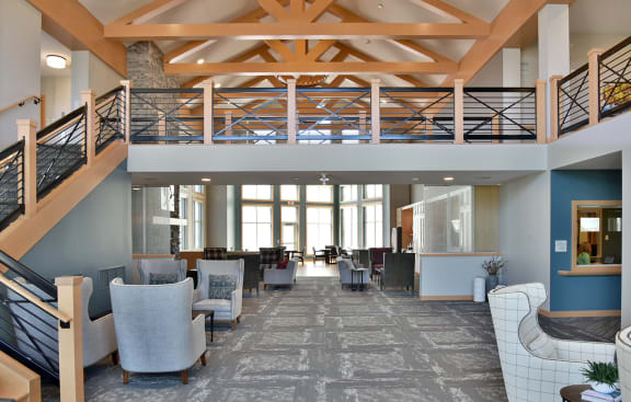 Lobby at The Legends of Woodbury 55+ Apartments, Woodbury