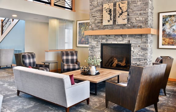 Community Room at The Legends of Woodbury 55+ Apartments, Minnesota