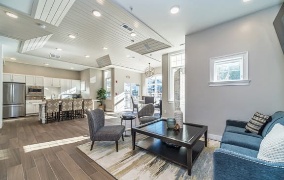 a rendering of the lobby at Sycamore Ridge, Gainesville Georgia
