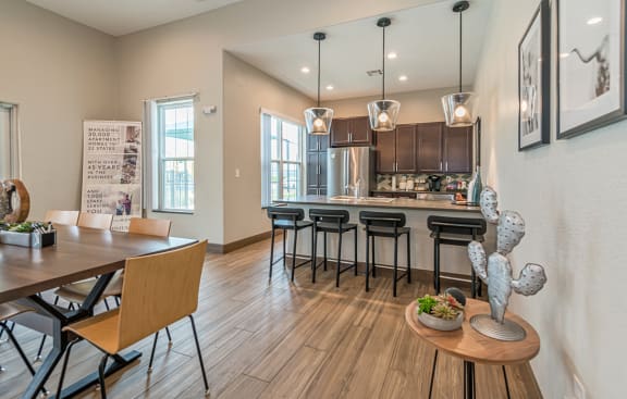 Community Room at Vermillion Apartments, Houston Texas