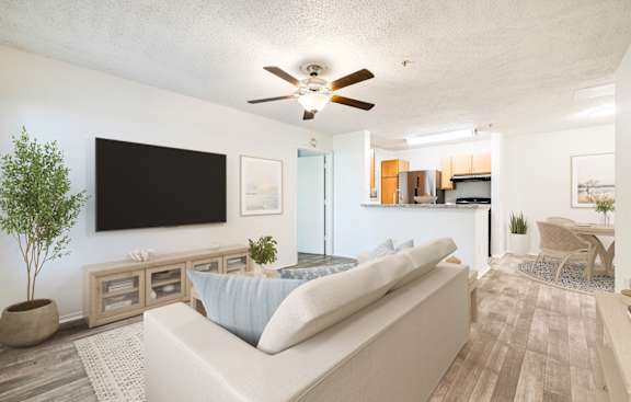 Kitchen & Living Room at Aria Landings, Fort Myers Florida