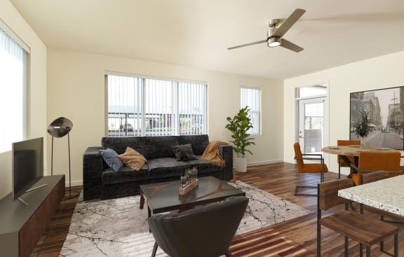 Staged Living and Dining at Juniper Square 55+ Apartments, Glendale Arizona