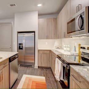 Fully Furnished Kitchen With Stainless Steel Appliances