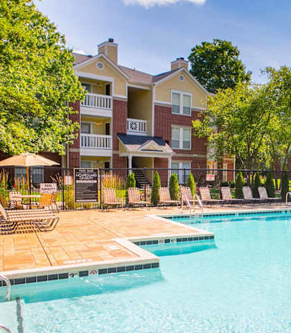 Sparkling Swimming Pool at Residence at White River, Indianapolis, Indiana