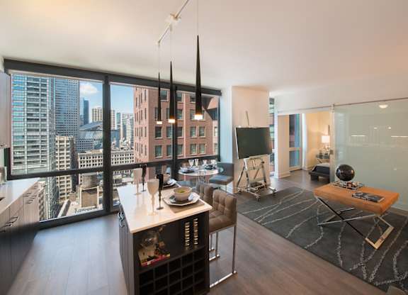 city views at 73 East Lake, Chicago, Illinois