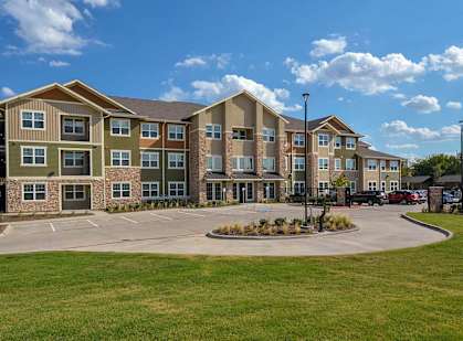 Apartment Entrance at The Elliott Senior Apartments, Texas, 76002